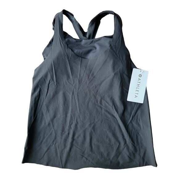 NWT Athleta ULTIMATE 2-IN-1 SUPPORT TOP in black size XS - Picture 3 of 9